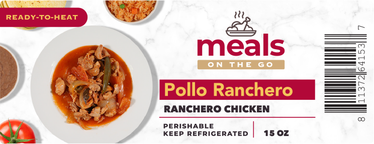Meals on the Go Ranchero Chicken Label image
