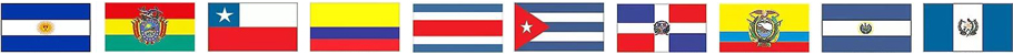 10 hispanic country flags